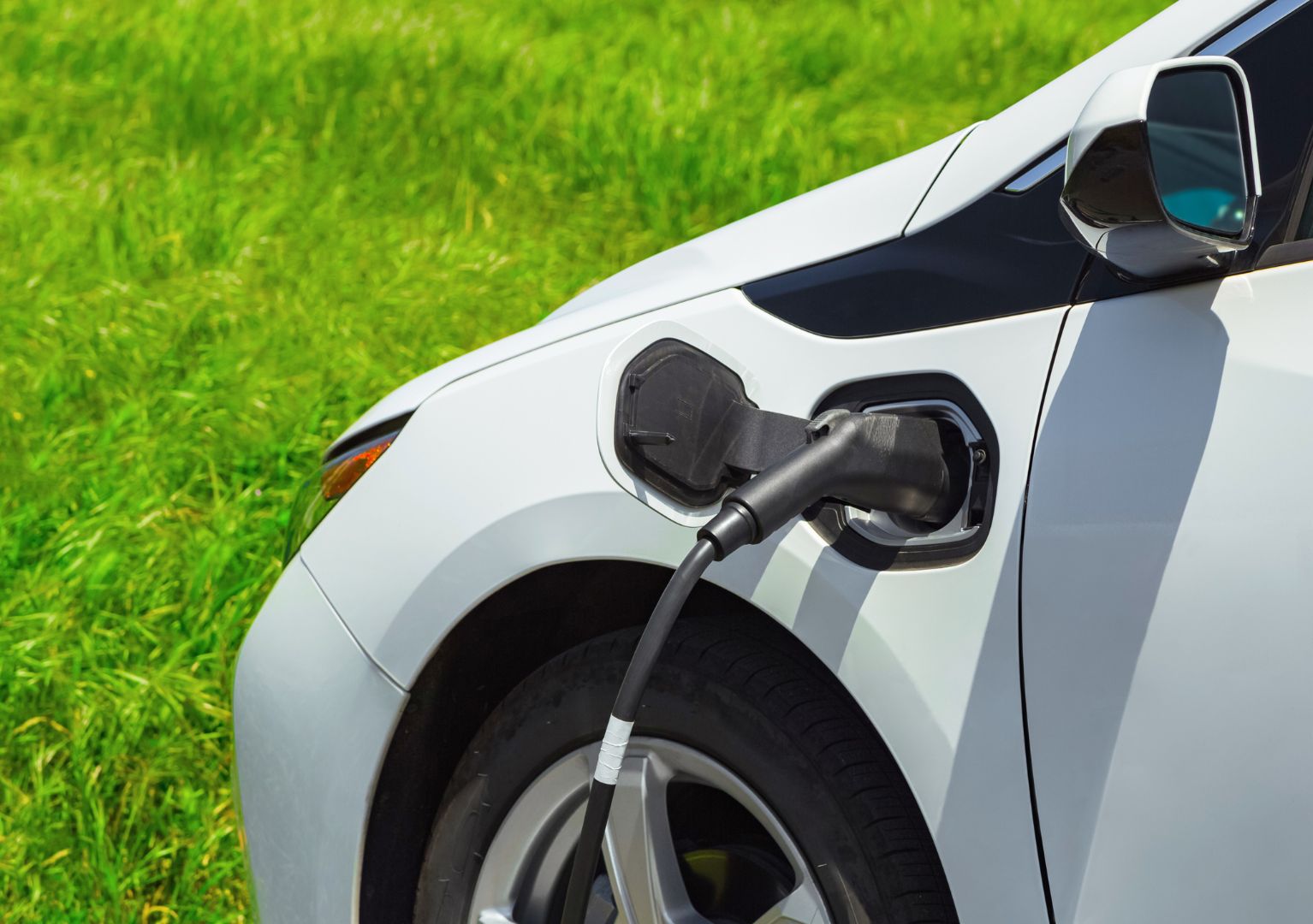 electric car on charge